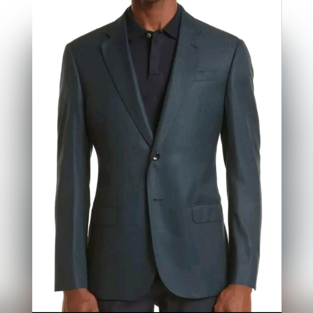 EMPORIO ARMANI- G Line Solid Sport Coat-Dark Teal Blue-Size 56 - NWOT- $1495